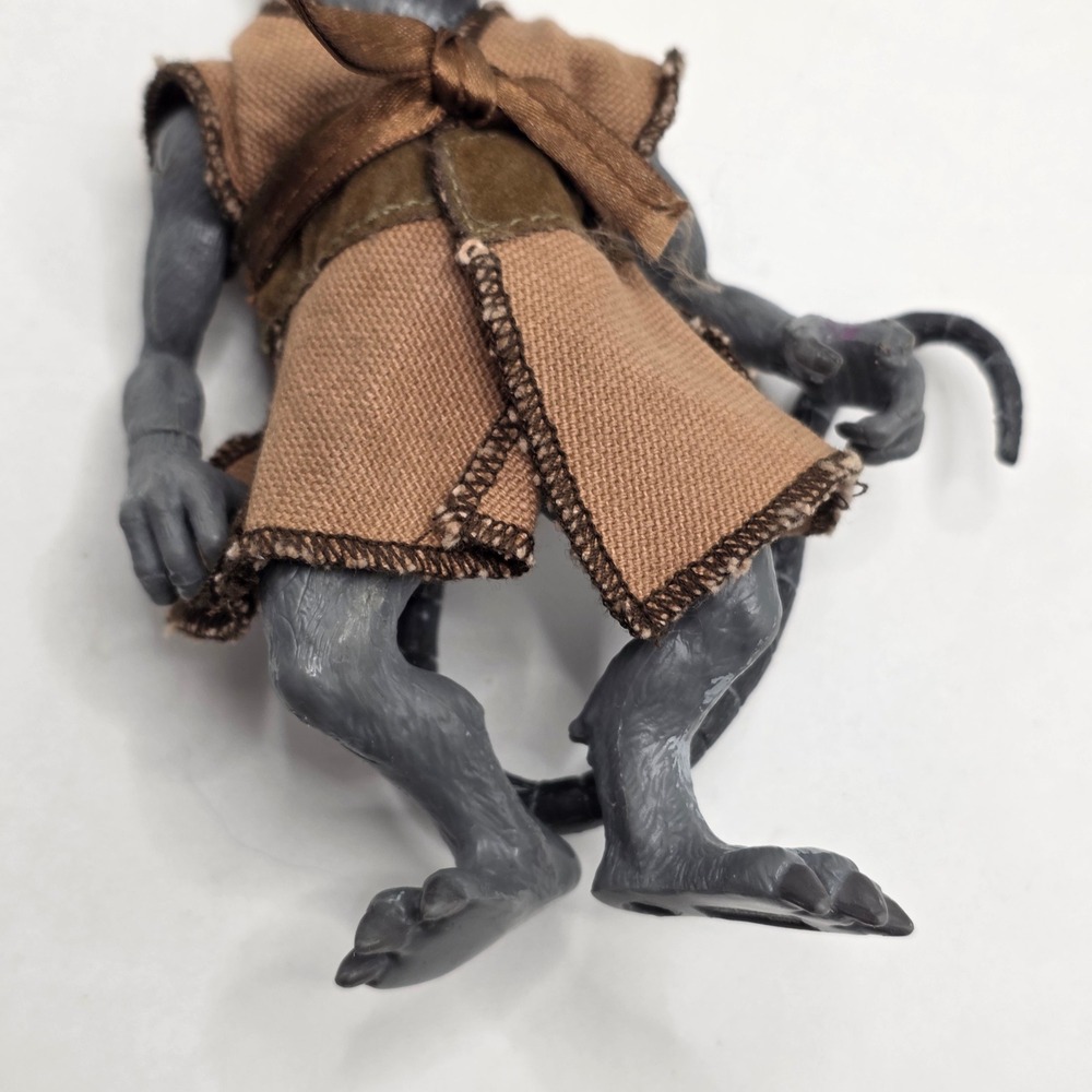 Playmates Master Splinter TMNT 2002 Kids Grey Brown Fabric Robe Ninja Toy Figure - Picture 7 of 8